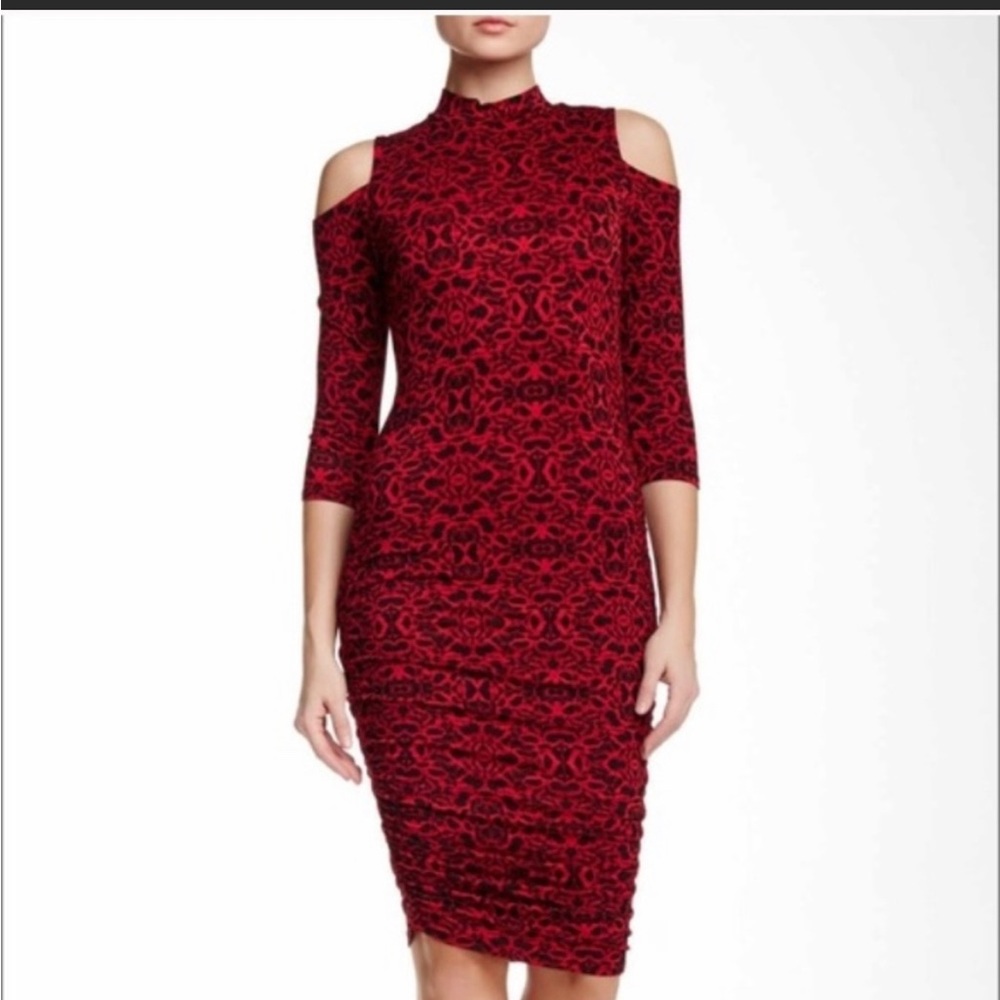 NWT Jessica Simpson Montana Cold Shoulder Dress sz L